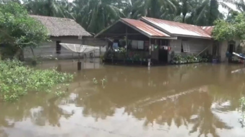 Tanggul Jebol, Banjir Rendam 200 Rumah Warga Di Kabupaten Asahan Sumut