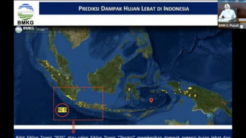 BMKG: Waspada Potensi Siklon Tropis Teratai Dalam Beberapa Jam Ke Depan