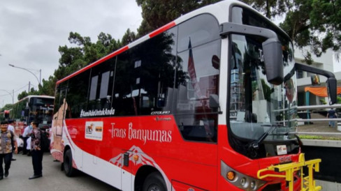 Bus Trans Banyumas Resmi Beroperasi Layani Masyarakat