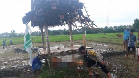 Disambar Petir Saat Berteduh Di Rumah Sawah Seorang Petani Meninggal Dunia Satu Luka Berat