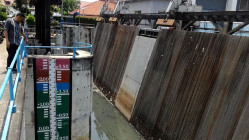 BPBD DKI Jakarta Informasikan Status Pintu Air Pasar Ikan Siaga 2