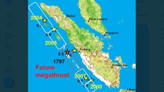 BMKG: Sejak Tahun 1791 Sudah 16 Kali Gempa Merusak Segmen Mentawai