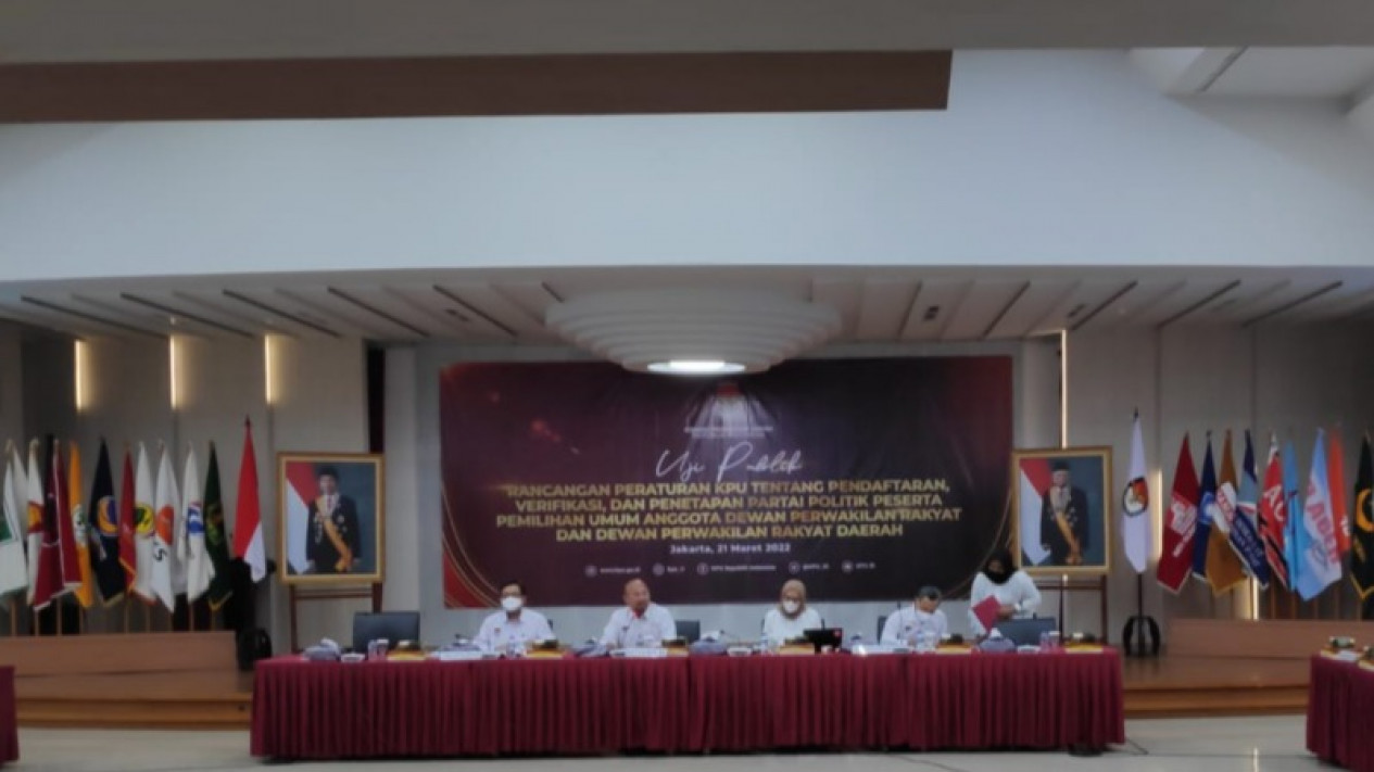 KPU Uji Publik Rancangan PKPU Pendaftaran Parpol Peserta Pemilu 2024