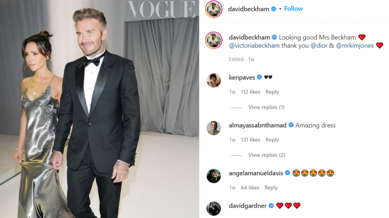 Konyol, David Beckham Kirim Ucapan Ulang Tahun Victoria Beckham dengan Tampilkan Foto Istrinya di Area Pribadi
            - galeri foto