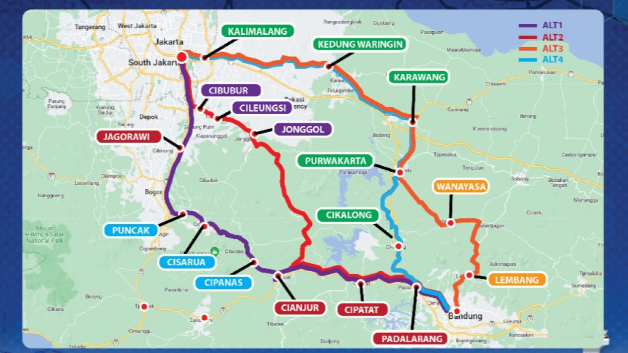 Ini Rute Alternatif Jakarta-Bandung Saat Pemberlakuan One Way 6-8 Mei 2022