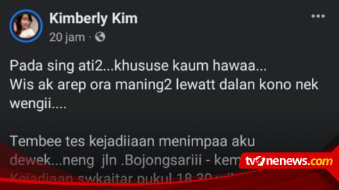 Seorang Perempuan Di Banyumas Jadi Korban Begal Payudara