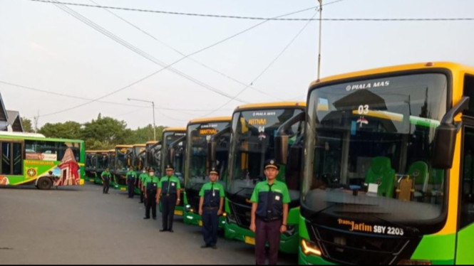 Damri Resmi Operasikan Bus Trans Jatim Rute Sidoarjo-Surabaya-Gresik