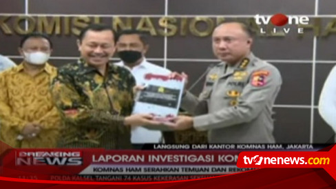 Polri Terima Hasil Temuan Dan Rekomendasi Komnas HAM Soal Kasus Brigadir J