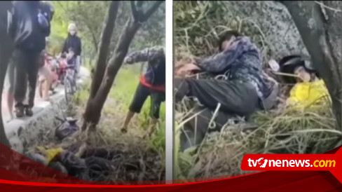 Viral Video Dua Pemuda Tertidur Pulas di Semak-semak Pinggir Jalan