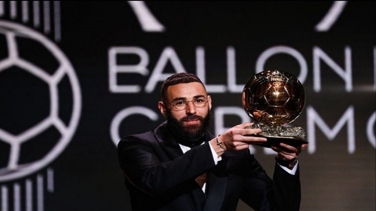 Kapten Real Madrid Karim Benzema Resmi Raih Ballon D'Or 2022