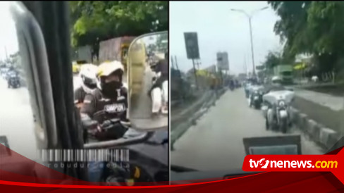 Viral Rombongan Moge Seenaknya Lawan Arus Bikin Sopir Truk Geram