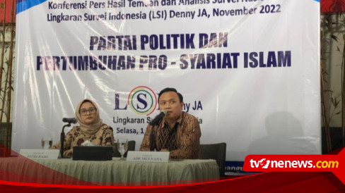 LSI Denny JA: Elektabilitas PDIP Tertinggi Disusul Golkar Dan Gerindra