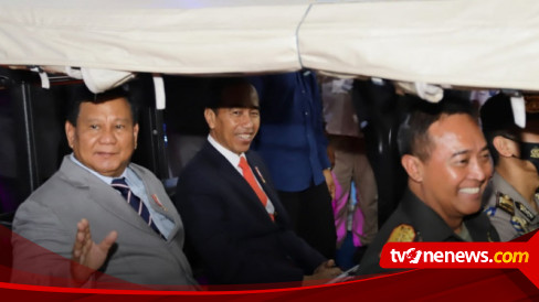 Momen Presiden Jokowi, Menhan, Panglima TNI dan Kapolri Datang Beriringan Meriahkan Gelaran Indo Defence 2022