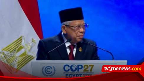 Pandangan Indonesia Dalam COP27 Mesir, Wapres: Semua Pihak Jadi Bagian Dari Solusi