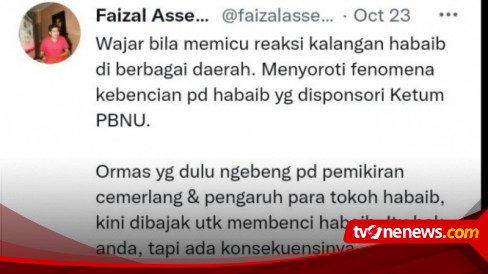 Akibat Cuitan Hina Ketum PBNU Faizal Assegaf Resmi Dipolisikan Organisasi Gerakan Pemuda (GP) Ansor DKI Jakarta