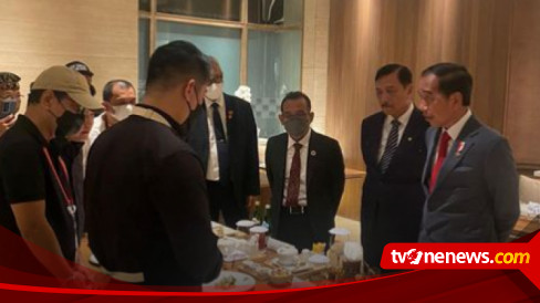 Momen saat Chef Arnold Siapkan Makanan Gala Dinner KTT G20 Disaksikan Luhut hingga Presiden Jokowi