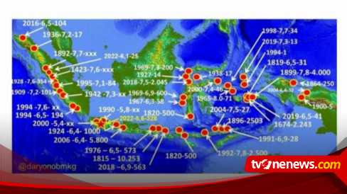 Kepala Pusat Gempa Bumi dan Tsunami BMKG Daryono Sebut Telah Terjadi 45 Kali Gempa Bumi Mematikan Akibat Sasar Aktif