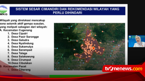 BMKG Sebut 11 Desa di Cianjur Masuk Zona Seismik Aktif