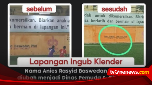 Nama Anies Dicoret di Lapangan Ingub Klender, PDIP Bantah Heru Budi Sengaja Melakukan Itu