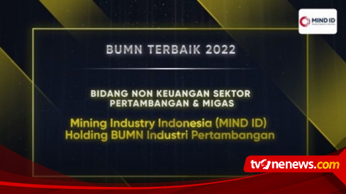 Hendi Prio Santoso Bawa MIND ID Raih Penghargaan BUMN Holding Terbaik Sektor Pertambangan dan Migas