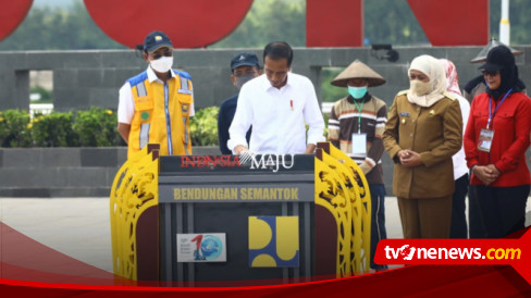 Bendungan Semantok Diresmikan Presiden Jokowi, Gubernur Khofifah ...