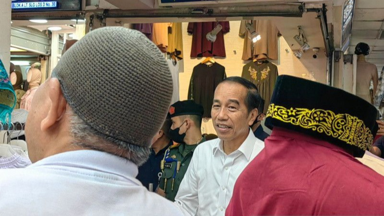 Presiden Sambangi Pasar Tanah Abang, Jokowi: Saya Ingin Melihat Sektor ...