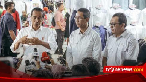 Heru Budi Dampingi Presiden Jokowi Tinjau Pasar Tanah Abang, Berharap ...