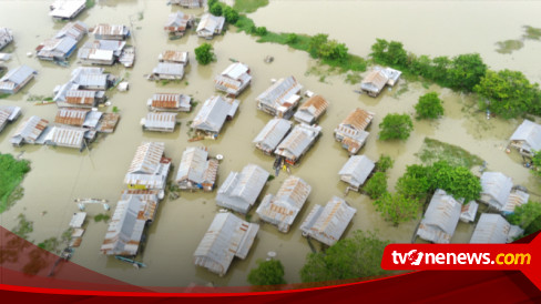 Banjir Meluas, Begini Penampakan Dari Udara Banjir Di Sidrap