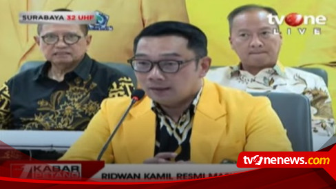 Resmi Jadi Kader, Ini Alasan Ridwan Kamil Pilih Partai Golkar