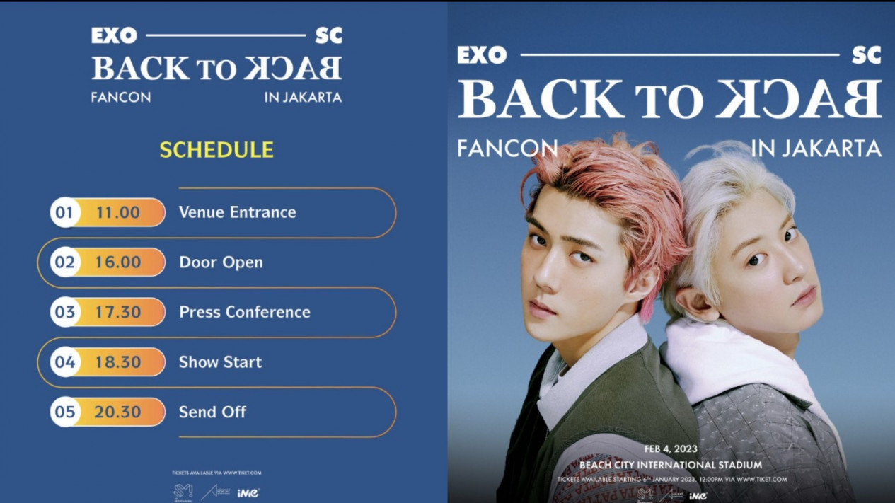 Siap Just Us 2 Bareng Sehun Chanyeol? Simak Ketentuan dan Schedule Konser EXO SC Back to Back Fancon in Jakarta
            - galeri foto