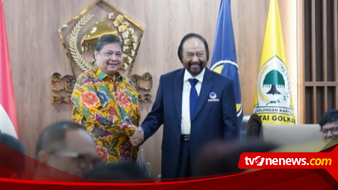 Surya Paloh Tiba Di Kantor Golkar, Airlangga: Pertama Kali Setelah Covid-19