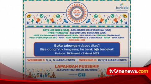 Cara Mudah Dapatkan Tiket Now Playing Festival 2023 Bersama Bank BJB