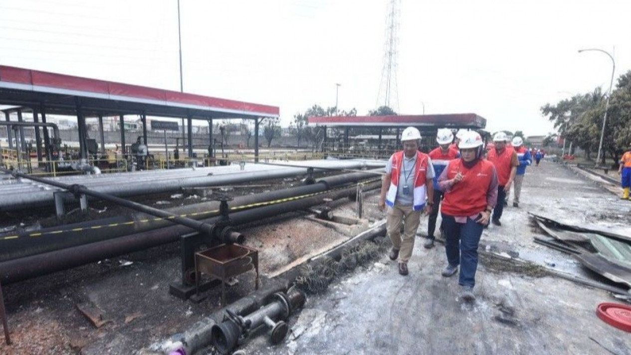 Dirut Pertamina Nicke Widyawati Minta Maaf Insiden Kebakaran Depo Plumpang