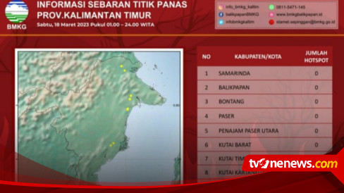 Kebakaran Hutan, BMKG Deteksi 11 Titik Panas Di Kalimantan Timur