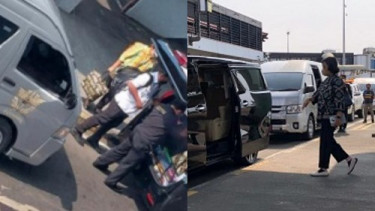 Viral Alphard Dikawal Mobil Bea Cukai Masuk Apron Bandara Soetta Diduga Jemput Sri Mulyani, Netizen Nyinyir: Privilege