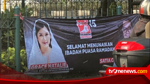 Viral Spanduk Grace PSI Pakai Kerudung, Netizen: Cari Simpati Umat Muslim!