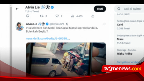 Viral Alphard Masuk Apron, Begini Cuitan Tokoh Politik Peter Gontha dan Alvin Lee