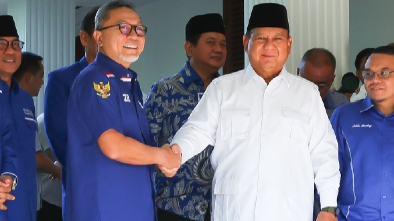 Zulkifli Hasan Tiba Di Kertanegara, Bahas Koalisi Besar Dengan Prabowo ...