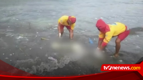 Kondisi Mengenaskan Mayat Tanpa Identitas Ditemukan Mengambang Di Pantai Jerman Bali