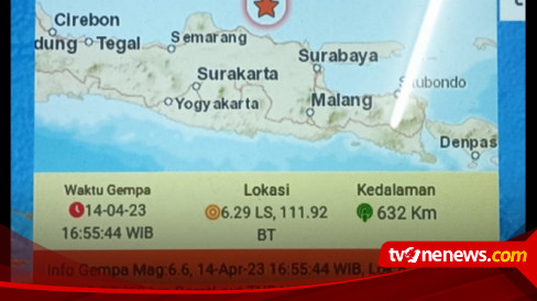 Gempa Berkekuatan Magnitudo (M) 6,6, Warga Tuban Tak Rasakan Getarannya