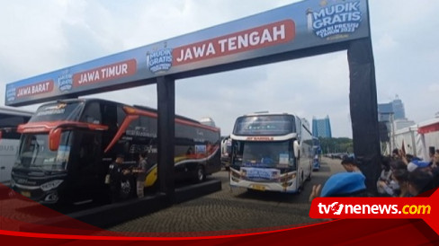 Ribuan Pemudik Ikut Serta pada Kegiatan Mudik Gratis Polri Presisi