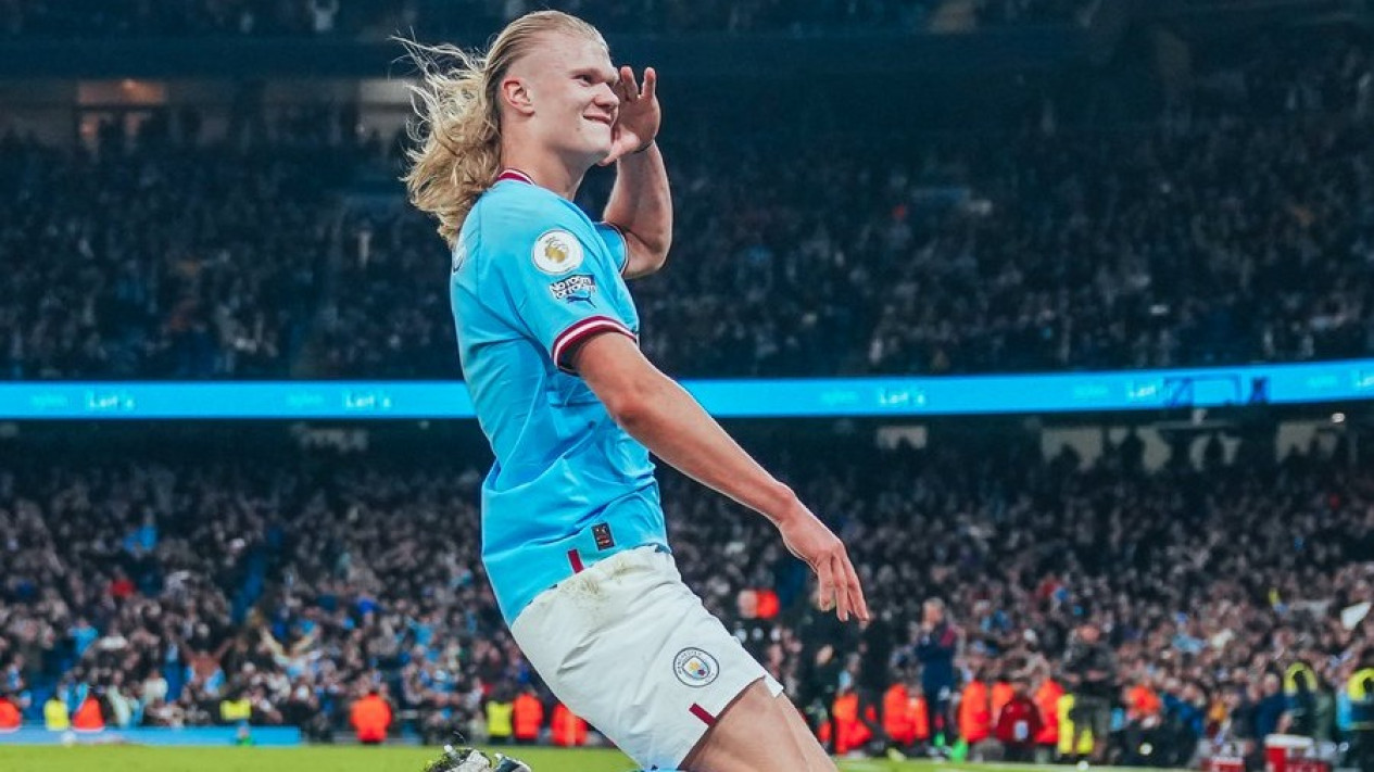 Hasil Liga Inggris: Erling Haaland Menari, Pesta 4 Gol Manchester City ...