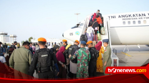 110 WNI Di Sudan Berhasil Dievakuasi Menggunakan Pesawat B-737 TNI AU