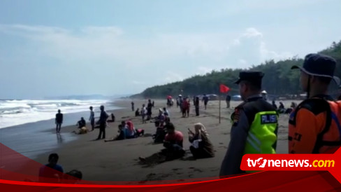 Dalam Seminggu Tiga Orang Hilang Terseret Ombak Di Kebumen, Polisi ...