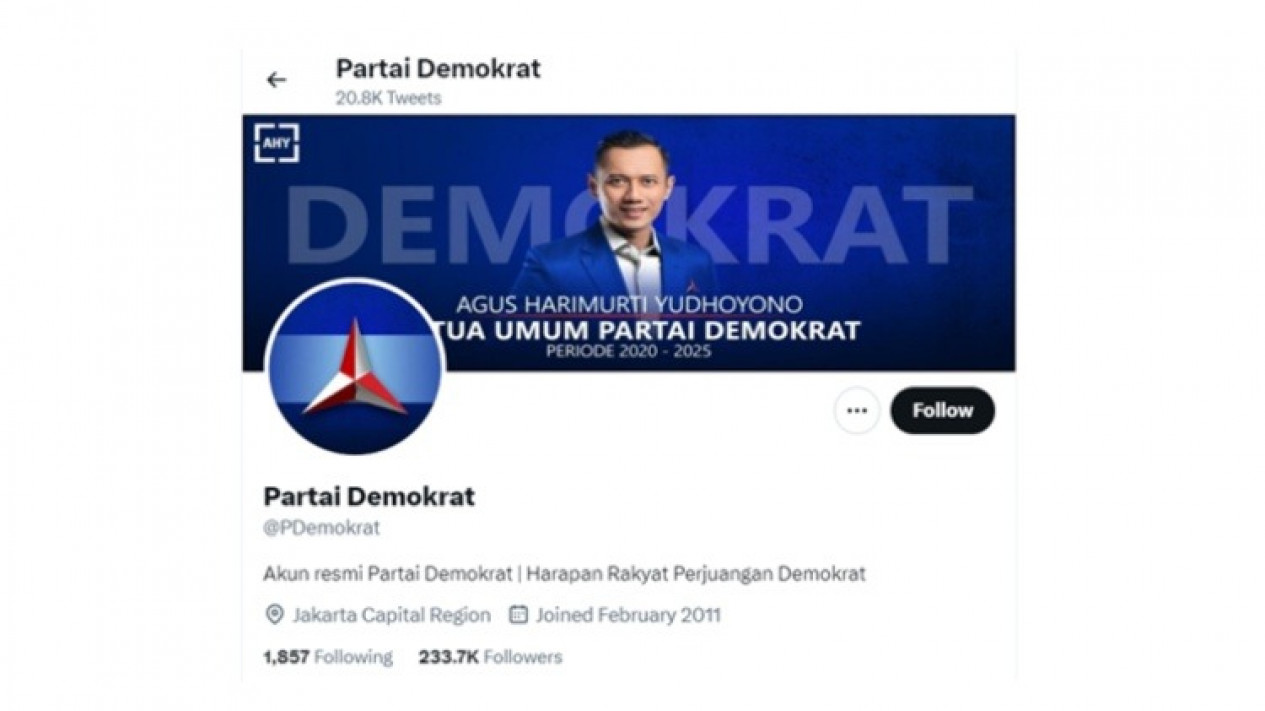 Kocak, Akun Twitter Sudah Kembali Partai Demokrat Langsung Bikin Pantun ...