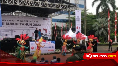 Sedikit Berbeda, Pemkot Jaktim Suguhkan Panggung Hiburan Bagi Buruh Rayakan May Day