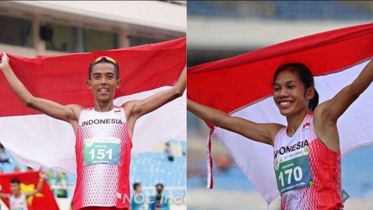 Indonesia Tambah 2 Medali Emas Dari Atletik Agus Prayogo Dan Odekta