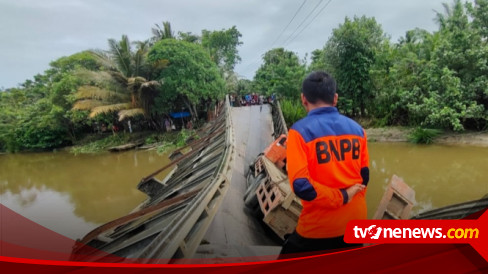 Jembatan Sepanjang 40 Meter Ambruk, Dua Kecamatan Di Simeulue Terisolir