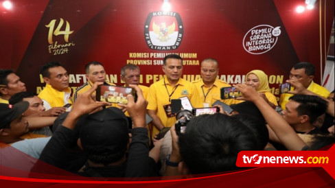 KPU Menguning, Golkar Sumut Daftarkan Bacalegnya, Targetkan 24 Kursi Di ...