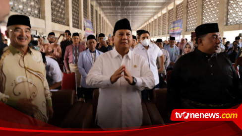 Prabowo Hadiri Halal Bihalal Remaja Masjid Indonesia Di Masjid Istiqlal